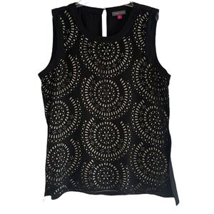 Vince Camuto Women’s Laser Cut Sleeveless Top Size Medium